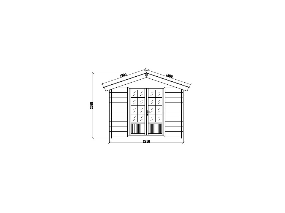 Abri De Jardin En Bois Composite KOBA 9m2