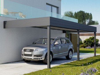 Carport design en Aluminium TALIS - Modèle adossé