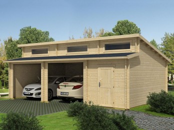 Garage En Bois Deux Voitures Monaco 40 M2 44 Mm