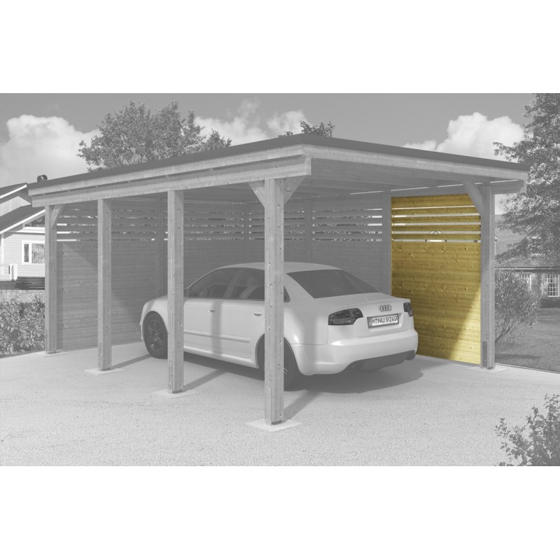 Tivoli - Double carport avec abri de jardin - boutique en ligne