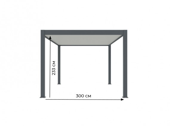 mesures du carport autoporté