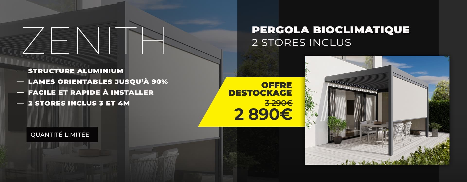 pergola bioclimatique pas cher